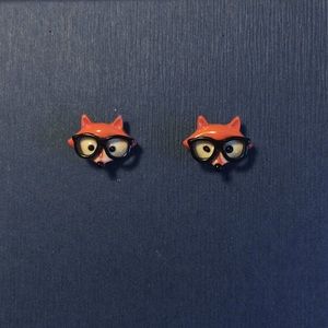 ⭐️NEW⭐️Nerdy fox earrings!!!